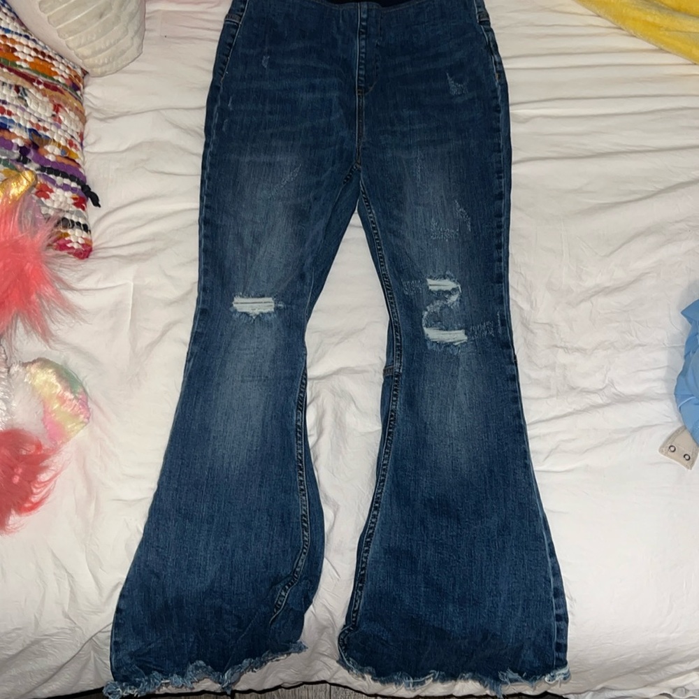 Flared boutique jeans